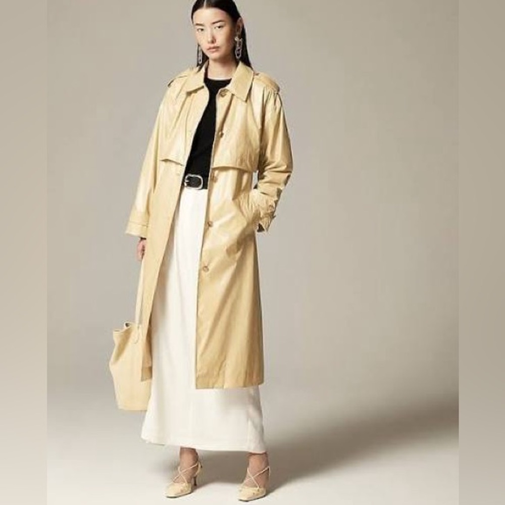 NWT | J Crew Rain-or-Shine Trench in Coastal Khaki